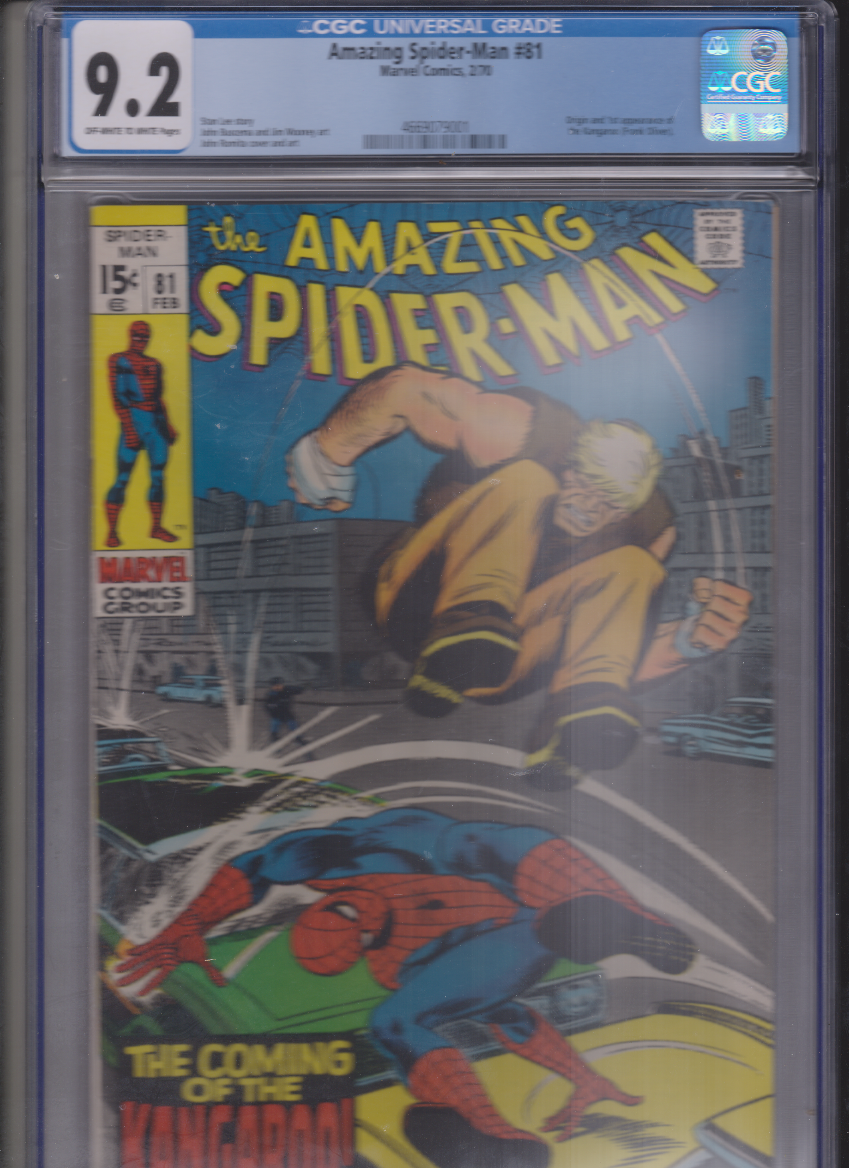 Amazing Spider-Man #81 1st Kangaroo! CGC 9.2