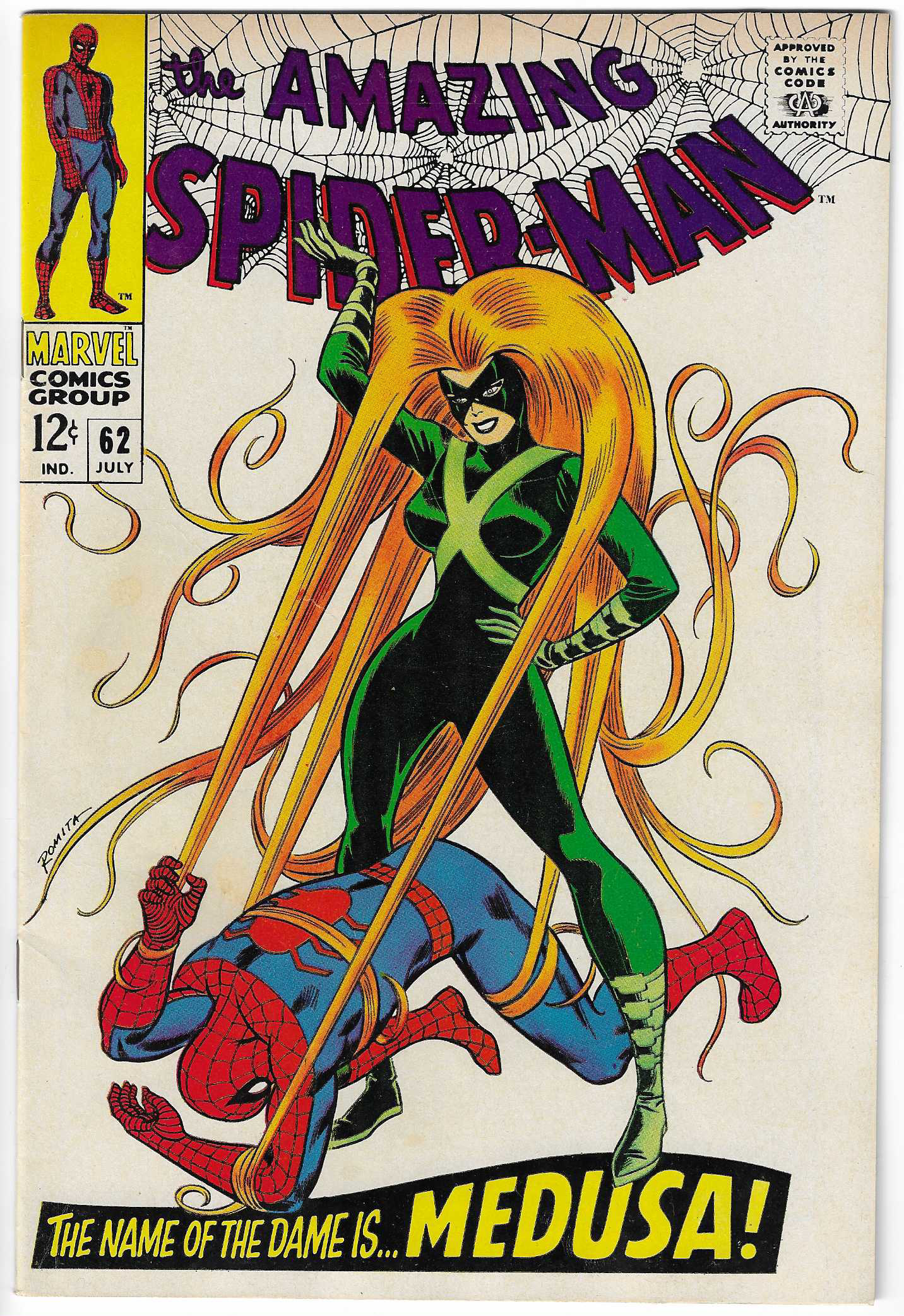 Amazing Spider-Man #62 Classic Medusa cover!