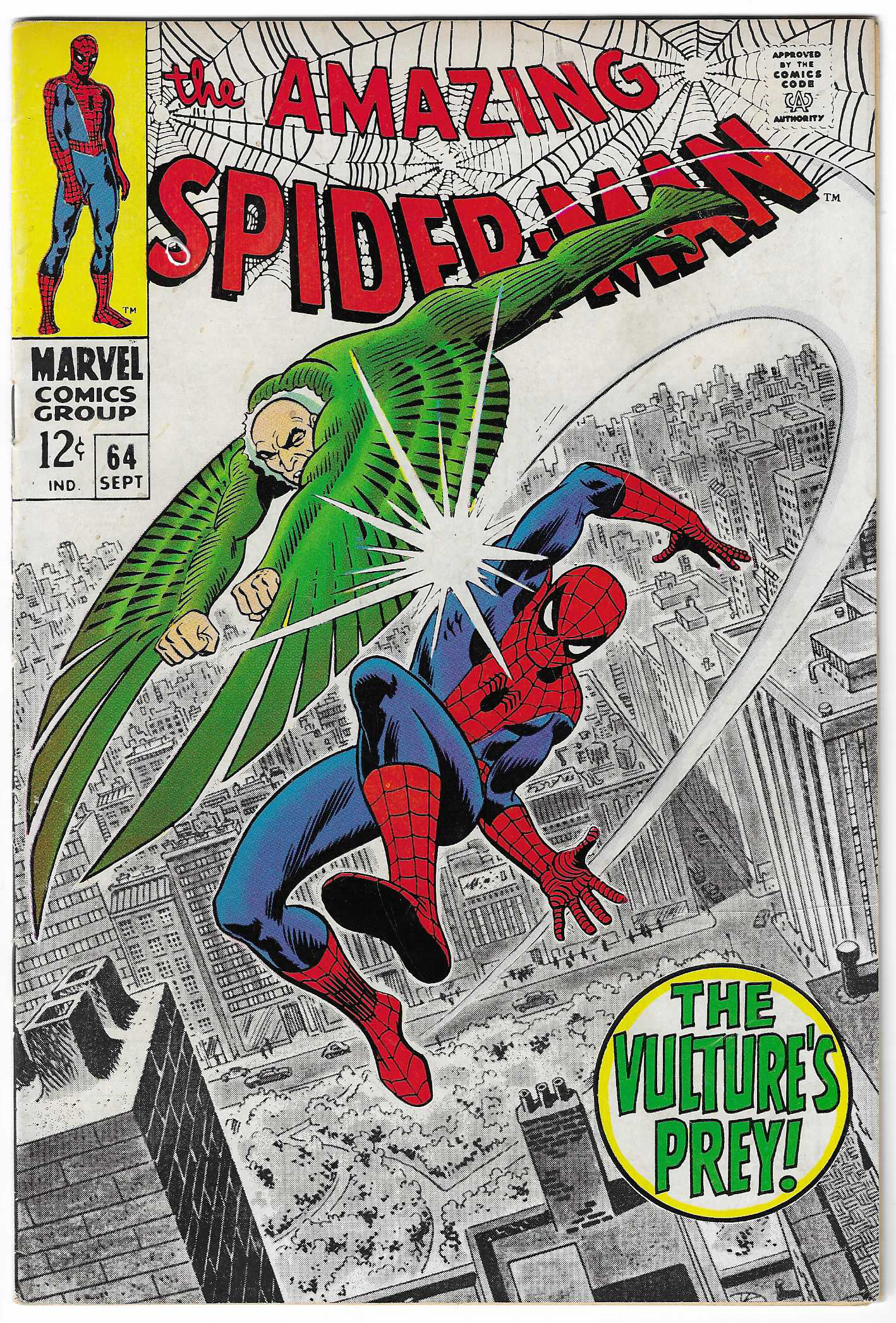 Amazing Spider-Man #64 VULTURE!! Higher grade beauty!